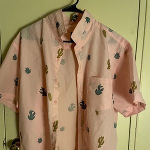 Cactus Print Buttoned Down Shirt